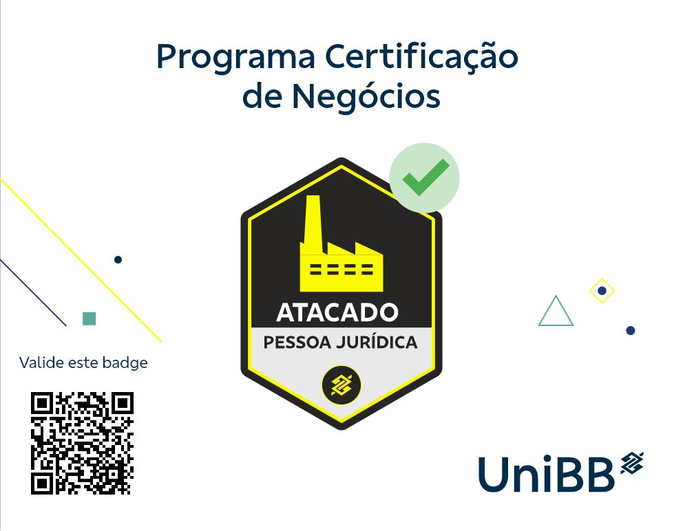 Certificação de Negócios – Atacado Pessoa Jurídica