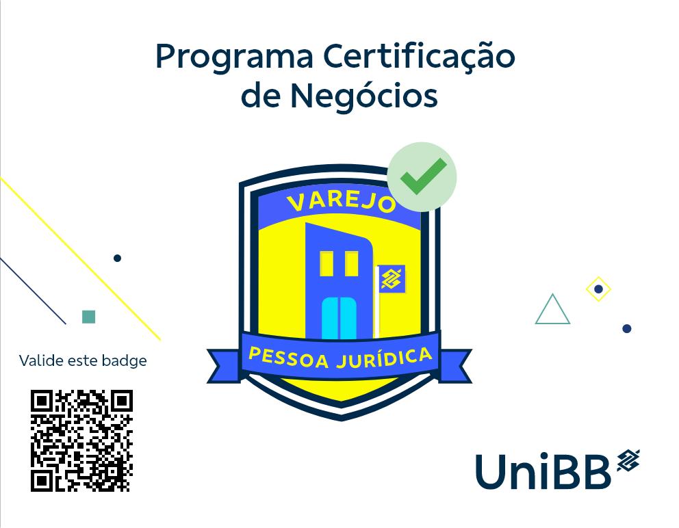 Certificação de Negócios – Varejo Pessoa Jurídica